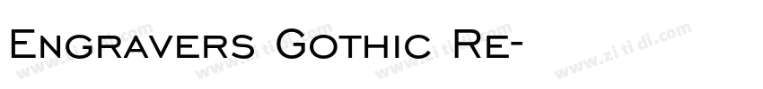 Engravers Gothic Re字体转换